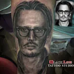 Johnny Depp Portrait Tattoo Marmaris